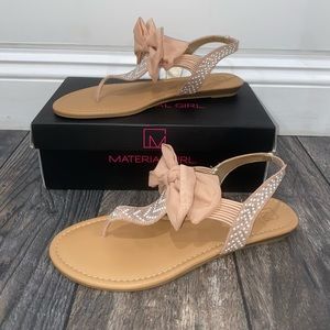 Material Girl pink blush sandals
